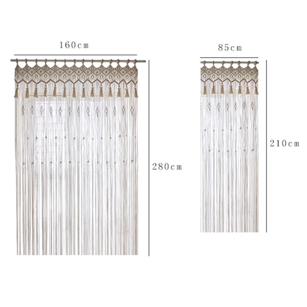 Lunara Boho Handwoven Cotton Tapestry Curtain