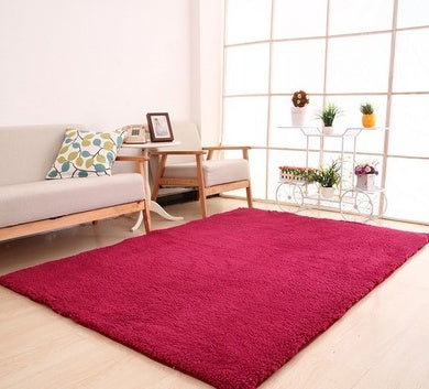 Velura Soft Plush White Area Rug