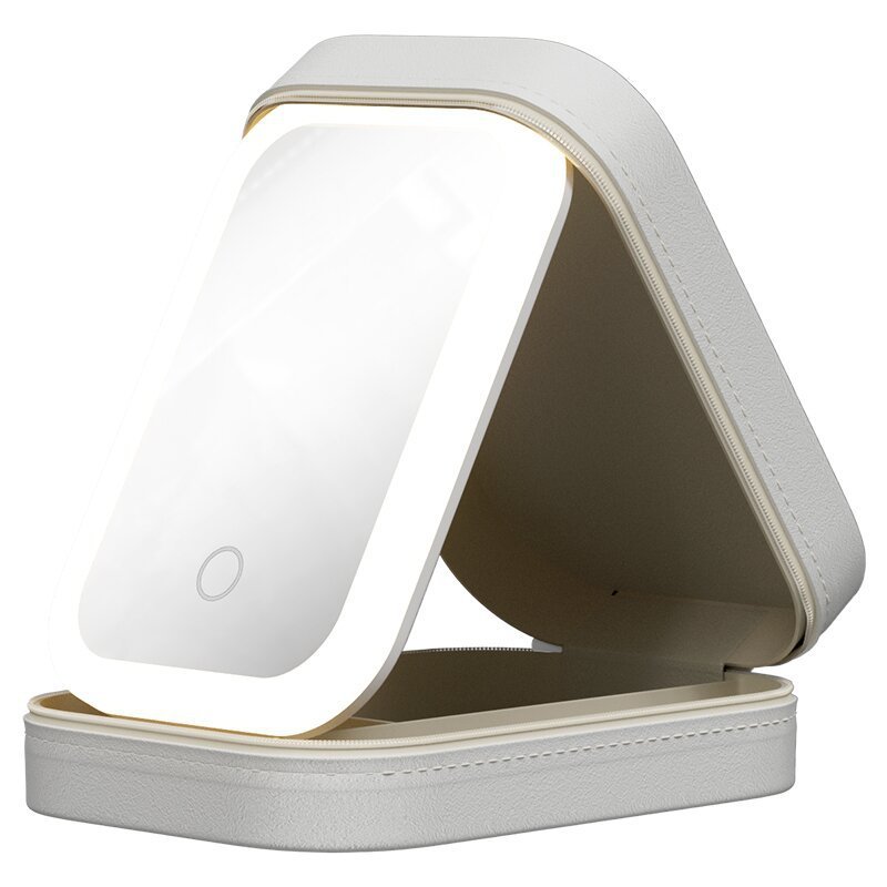 GlowCase™ LED Makeup Organizer with Mirror