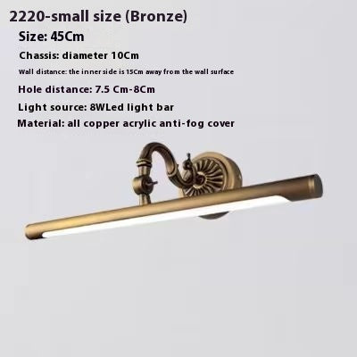 LUXEGlow Copper Mirror Light