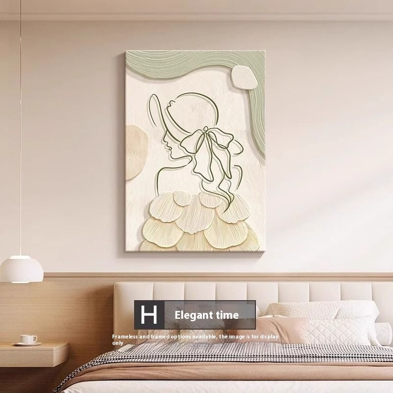 Elaré Cream Abstract Character Wall Art