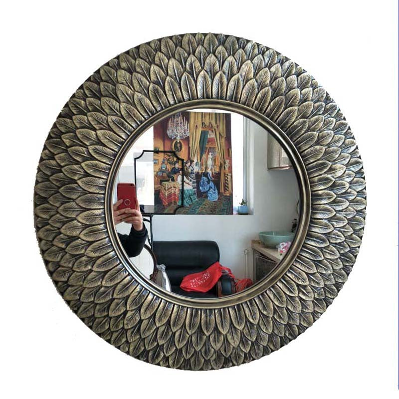 Vintage Luxe European Round Mirror