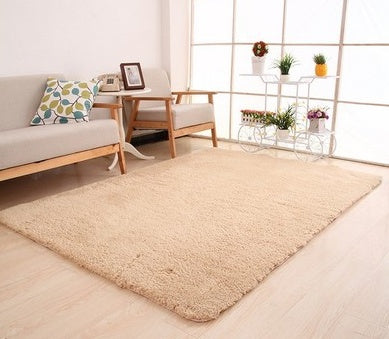 Velura Soft Plush White Area Rug