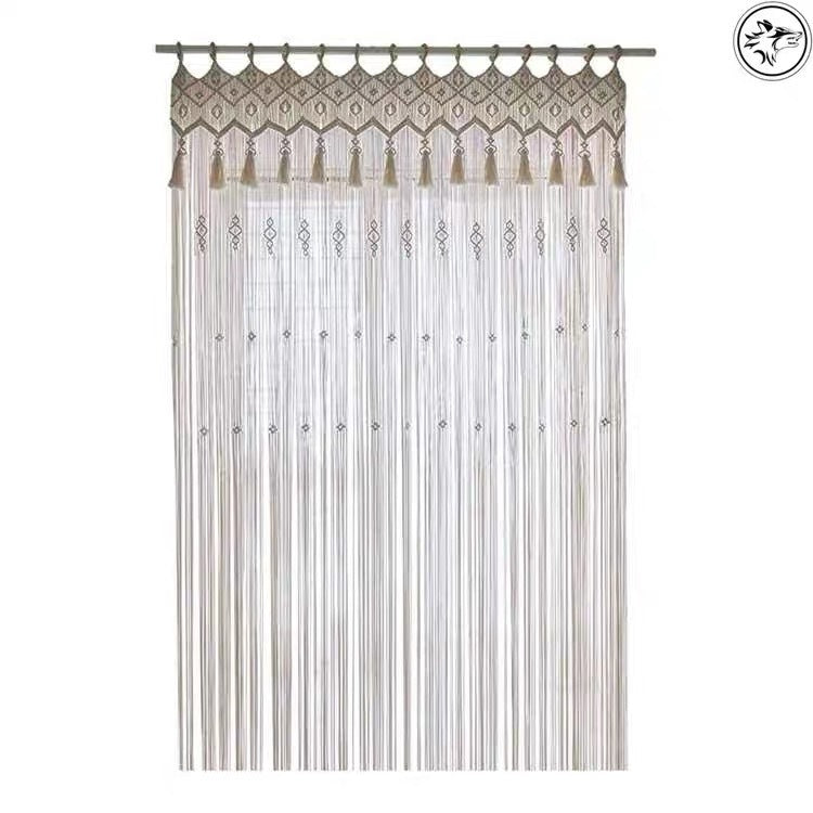 Lunara Boho Handwoven Cotton Tapestry Curtain