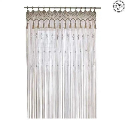 Lunara Boho Handwoven Cotton Tapestry Curtain