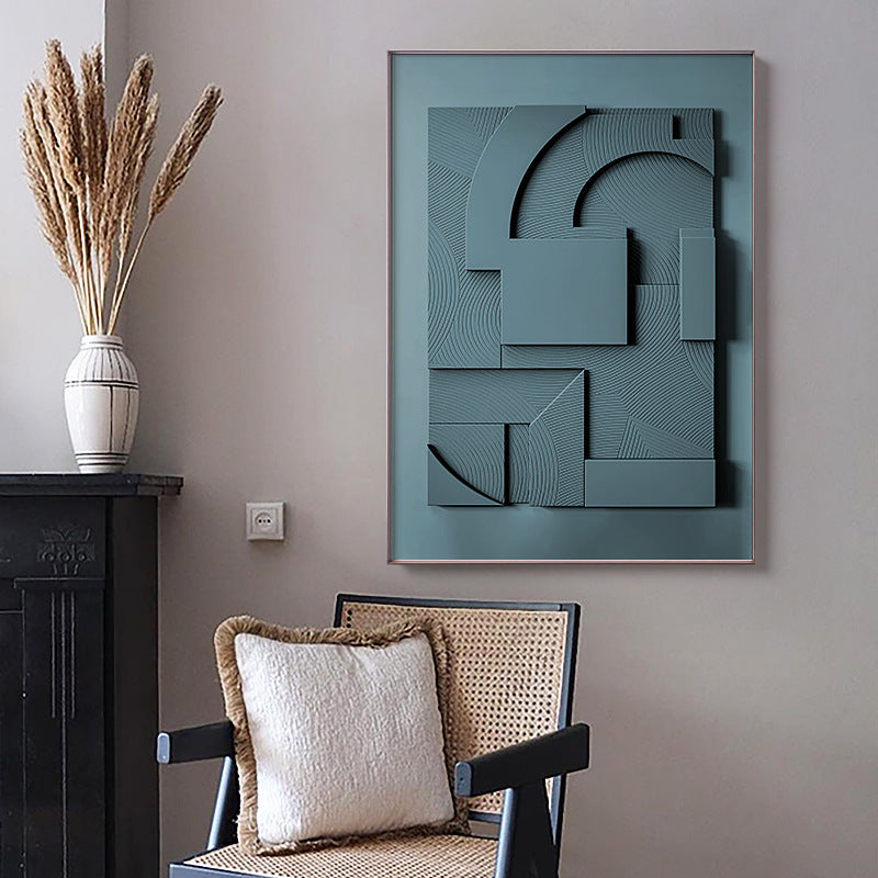 Echoes of Silence Abstract Geometric Canvas Art