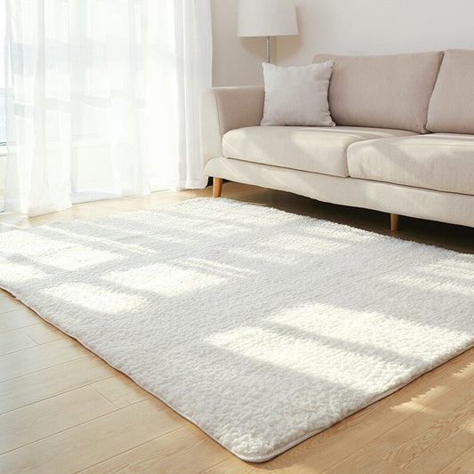 Velura Soft Plush White Area Rug