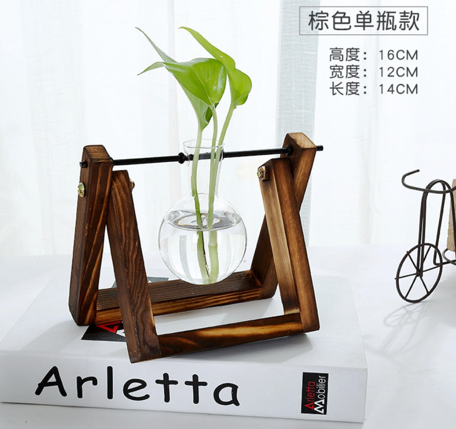 Elegant Glass Tabletop Plant Decor
