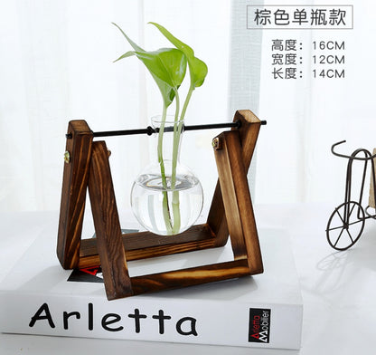 Elegant Glass Tabletop Plant Decor