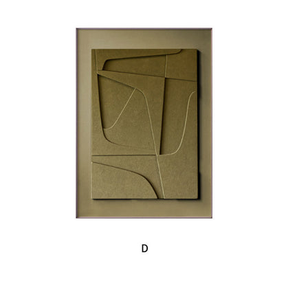 Echoes of Silence Abstract Geometric Canvas Art