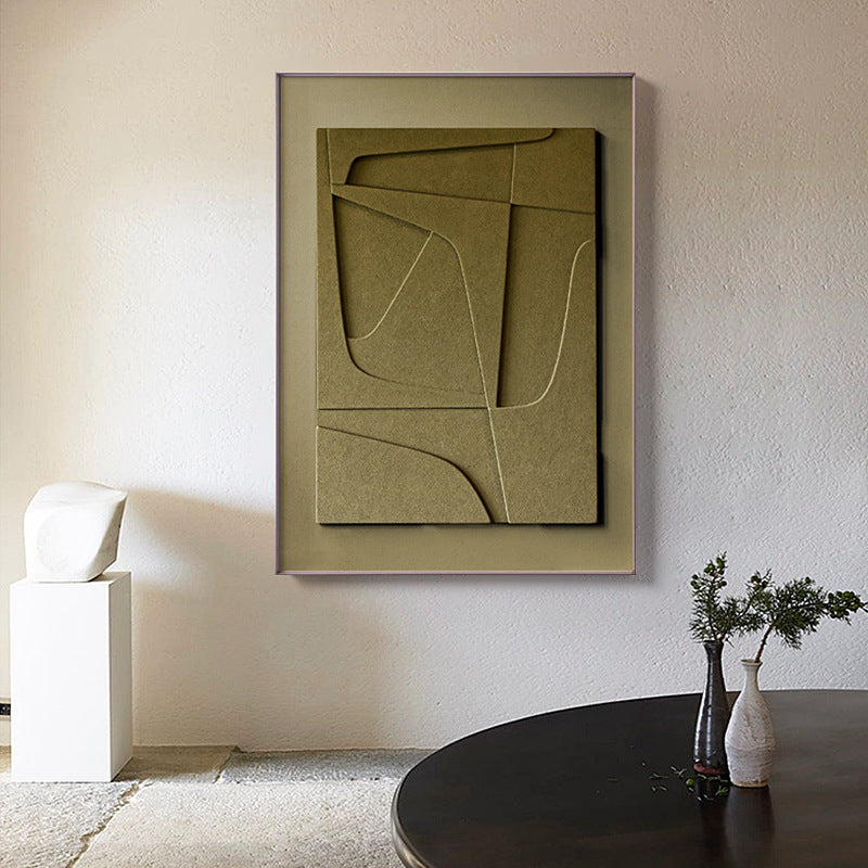 Echoes of Silence Abstract Geometric Canvas Art