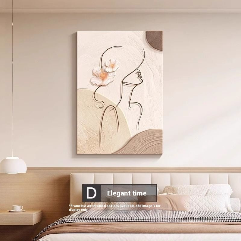 Elaré Cream Abstract Character Wall Art
