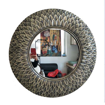 Vintage Luxe European Round Mirror