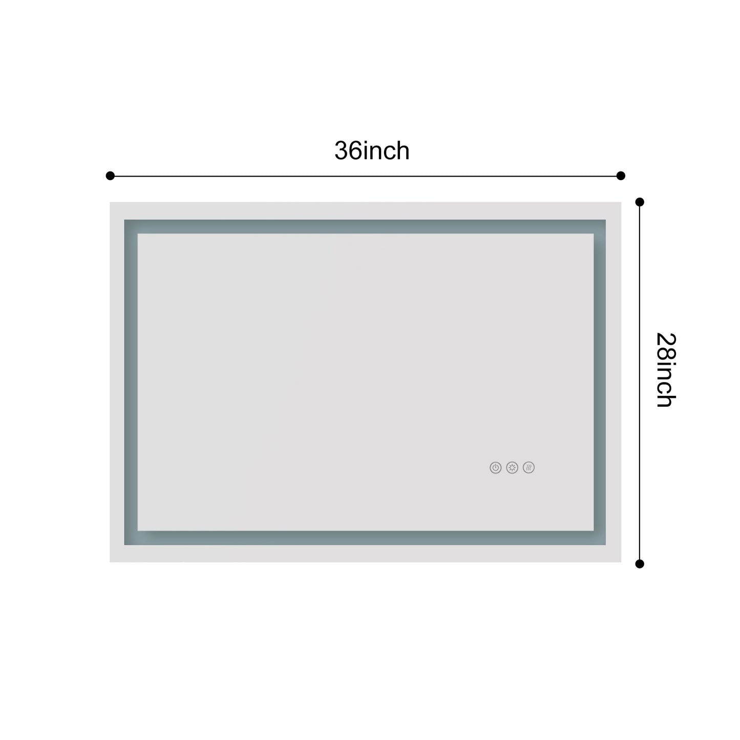 GlowView LED Bathroom Mirror
