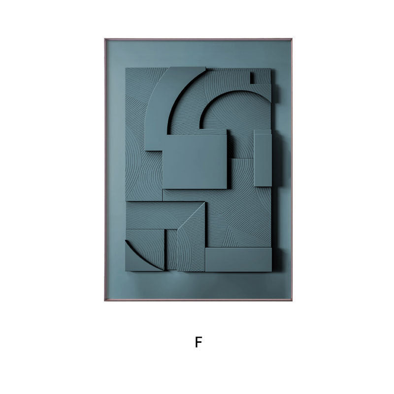 Echoes of Silence Abstract Geometric Canvas Art